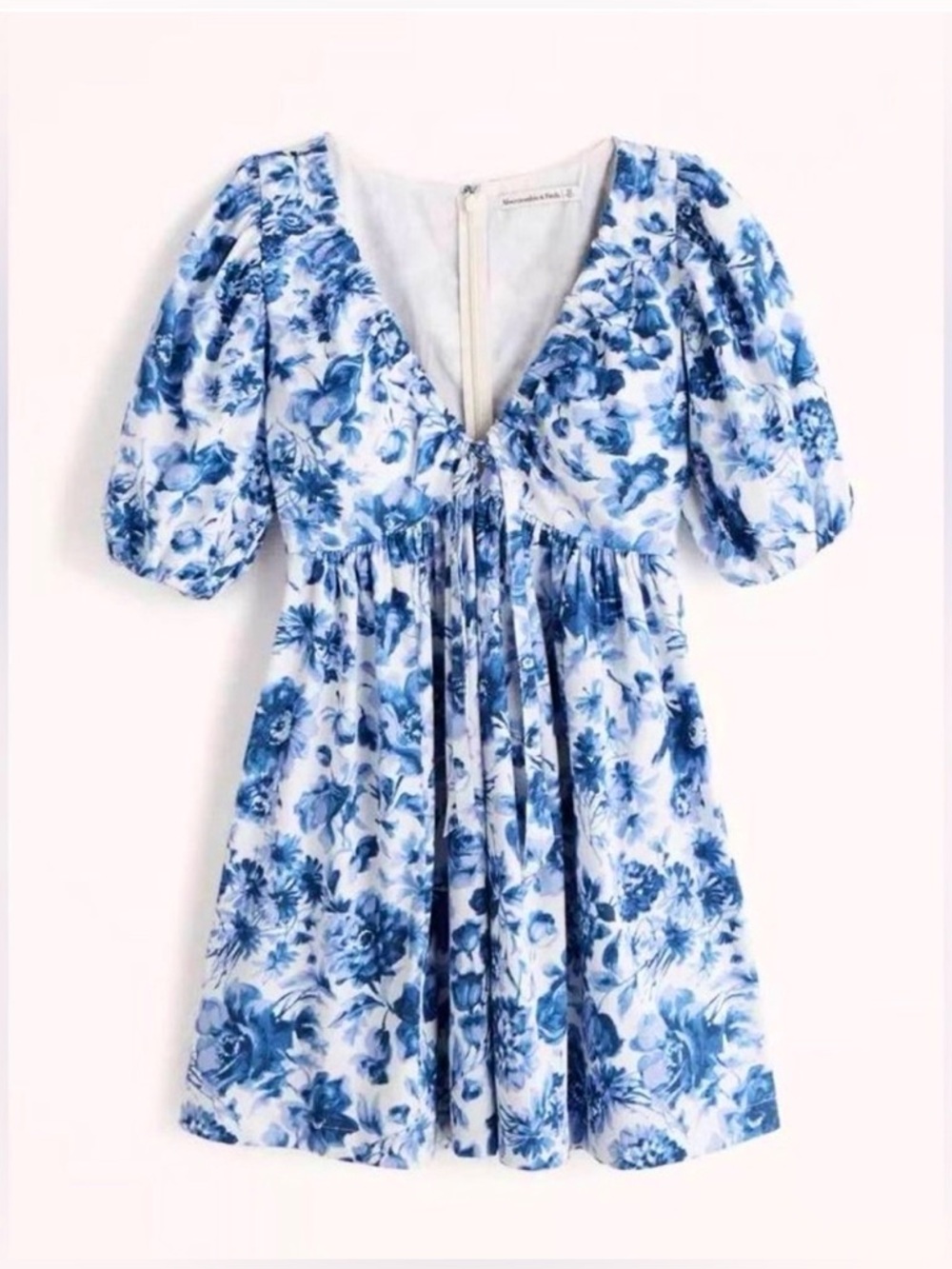 Abercrombie & Fitch Blue and White Floral Mini Dress